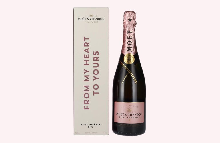 Moët & Chandon Champagne ROSÉ IMPÉRIAL Brut Say Yes To Love 12% Vol. 0,75l en boîte cadeau