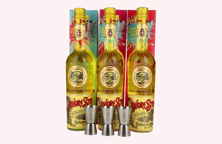 Liquore Strega 40% Vol. 0,7l in Geschenkbox mit Jigger