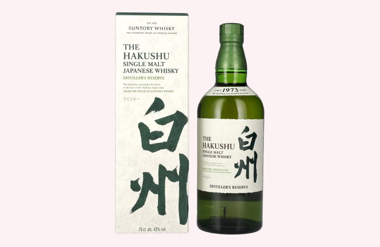 Suntory The Hakushu DISTILLER'S RESERVE Single Malt Japanese Whisky 43% Vol. 0,7l en boîte cadeau