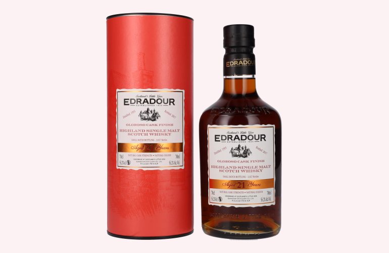 Edradour 21 Years Old Oloroso Cask Finish 1995 56,2% Vol. 0,7l en boîte cadeau