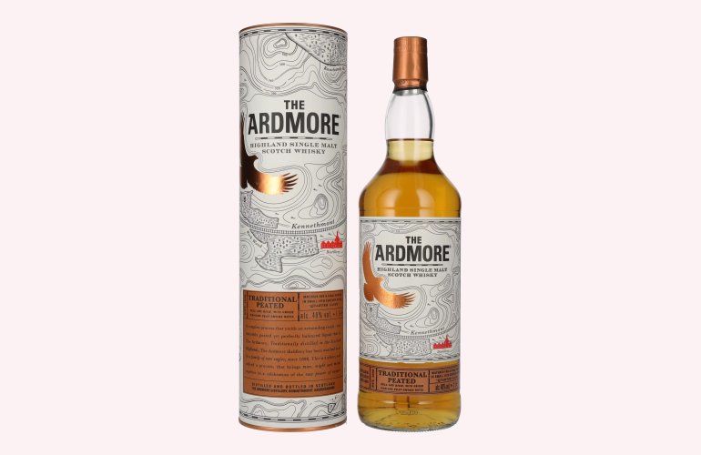 The Ardmore TRADITIONAL PEATED Highland Single Malt 40% Vol. 1l in geschenkverpakking