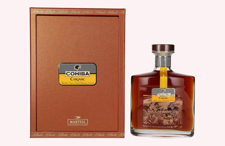 Martell Cohiba Grande Champagne Cognac 43% Vol. 0,7l en boîte cadeau