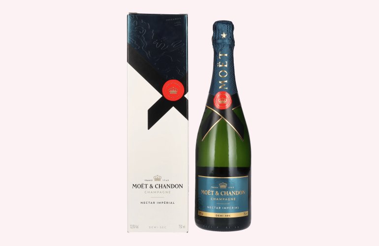 Moët & Chandon Champagne NECTAR IMPÉRIAL Demi-Sec 12,5% Vol. 0,75l en boîte cadeau