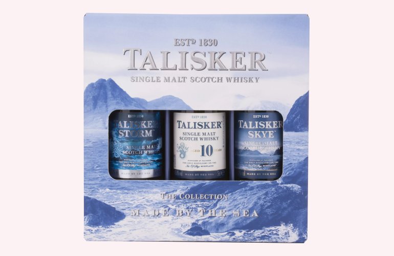 Talisker The Collection Made By The Sea Single Malt Scotch Whisky 45,8% Vol. 3x0,05l in Geschenkbox