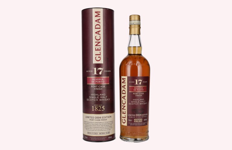 Glencadam 17 Years Old Reserva de Porto Port Cask Finish 46% Vol. 0,7l in geschenkverpakking