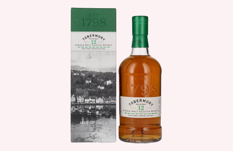 Tobermory 12 Years Old Single Malt Scotch Whisky 46,3% Vol. 0,7l en boîte cadeau