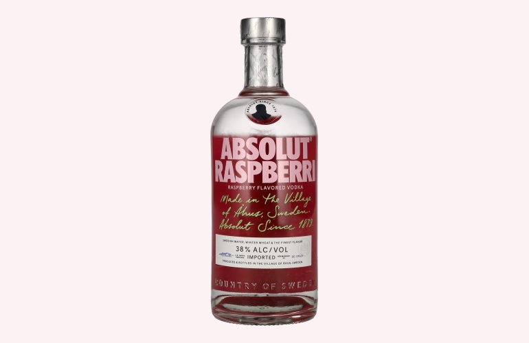 Absolut RASPBERRI Flavored Vodka 38% Vol. 0,7l