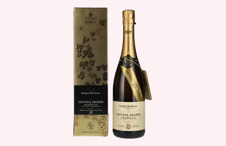 Andrea Da Ponte Vecchia Grappa di Prosecco 8 Annate 42% Vol. 0,7l en boîte cadeau