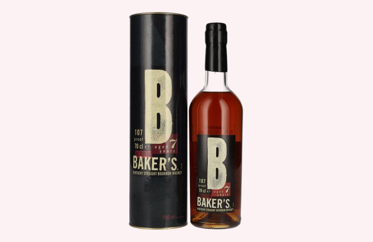 Baker's 7 Years Old Kentucky Straight Bourbon Whiskey 53,5% Vol. 0,7l en boîte cadeau