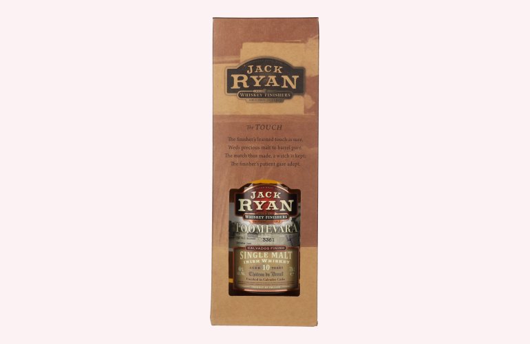 Jack Ryan TOOMEVARA 10 Years Old Single Malt Irish Whiskey Calavados Finish 46% Vol. 0,7l en boîte cadeau