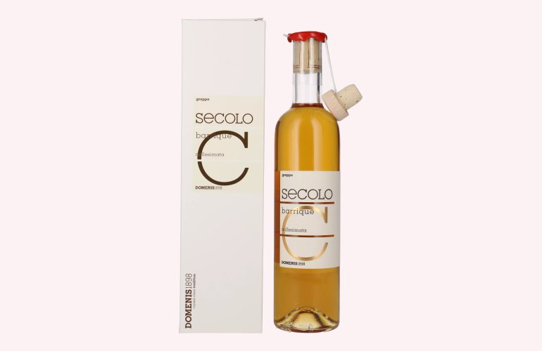 Domenis 1898 SECOLO Barrique Millesimata Grappa 60% Vol. 0,5l in geschenkverpakking