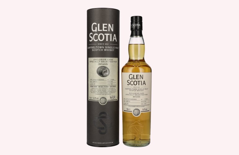 Glen Scotia 7 Years Old 1st Filll PX HOGSHEAD Cask by delicando 2016 54,9% Vol. 0,7l in Giftbox