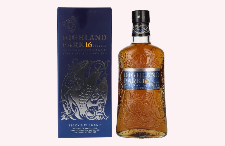 Highland Park 16 Years Old WINGS OF THE EAGLE 44,5% Vol. 0,7l en boîte cadeau