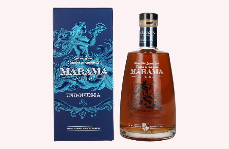 Marama ORIGINS Indonesian Spiced Rum 40% Vol. 0,7l en boîte cadeau