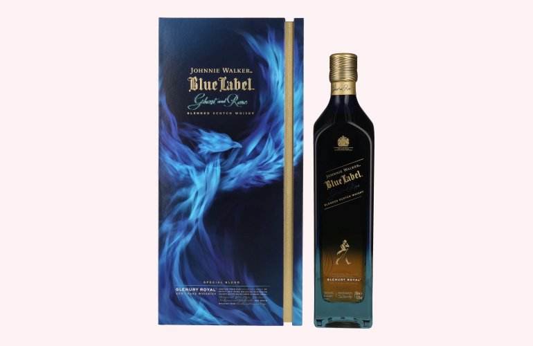 Johnnie Walker Blue Label Ghost & Rare GLENURY ROYAL 43,8% Vol. 0,7l in geschenkverpakking