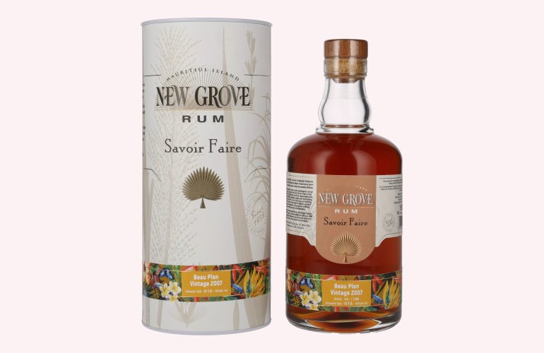 New Grove SAVOIR FAIRE Beau Plan Vintage 13 Years Old 2007 45% Vol. 0,7l en boîte cadeau