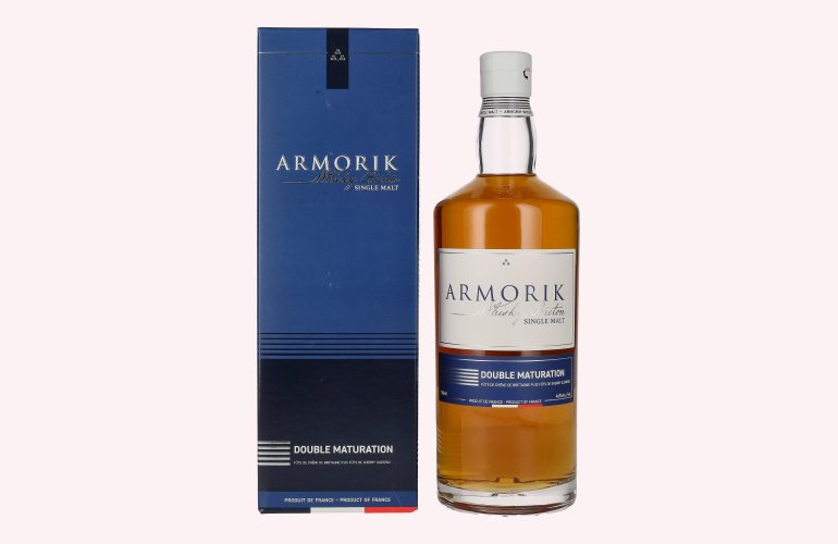 Armorik DOUBLE MATURATION Whisky Breton Single Malt 46% Vol. 0,7l in geschenkverpakking