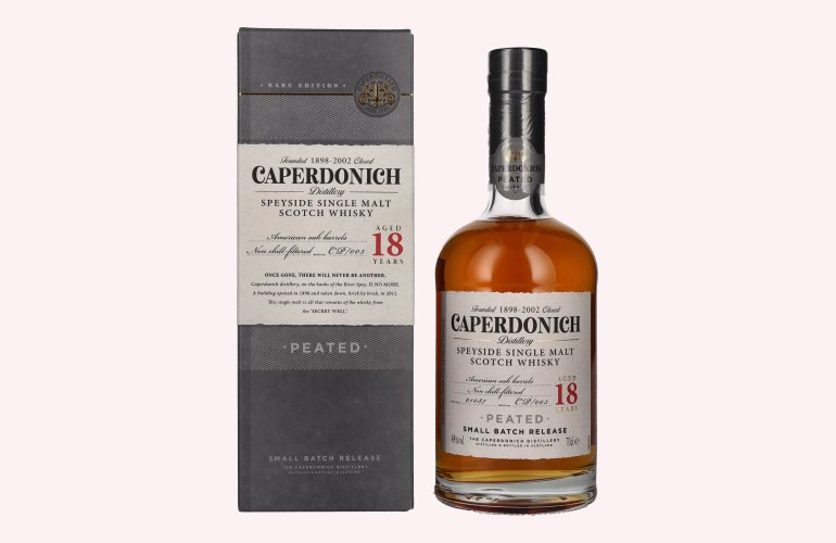 Caperdonich 18 Years Old PEATED Speyside Single Malt Scotch Whisky # 003 48% Vol. 0,7l en boîte cadeau