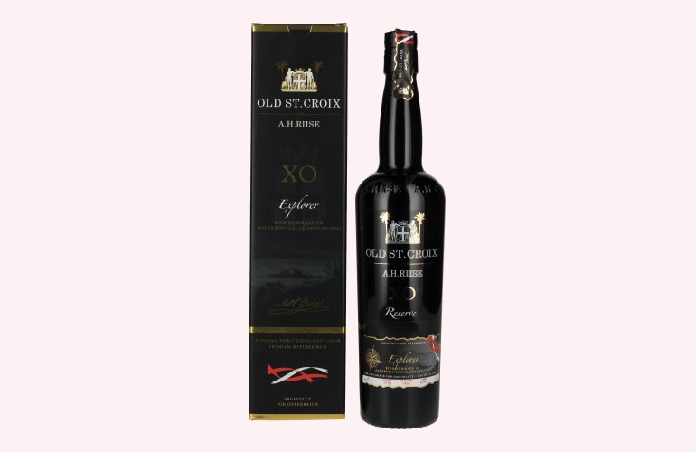 A.H. Riise XO Old St. Croix Explorer Reserve 40% Vol. 0,7l in Giftbox