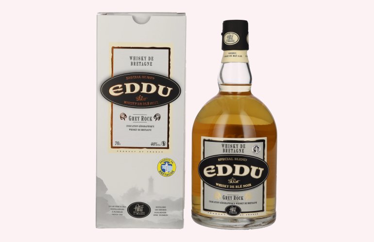 Eddu Grey Rock Special Blend Whisky 40% Vol. 0,7l en boîte cadeau