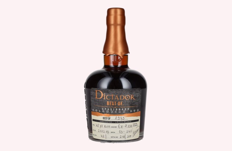 Dictador BEST OF 1973 APASIONADO Colombian Rum Limited Release 42% Vol. 0,7l