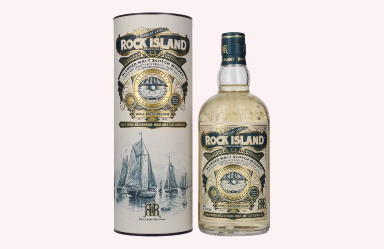 Douglas Laing ROCK ISLAND Blended Malt 46,8% Vol. 0,7l en boîte cadeau