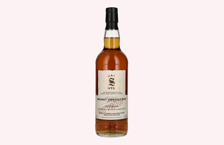 Signatory Vintage 100 Proof Edition SECRETE ORKNEY 14 Years Old Single Malt #23 2010 57,1% Vol. 0,7l