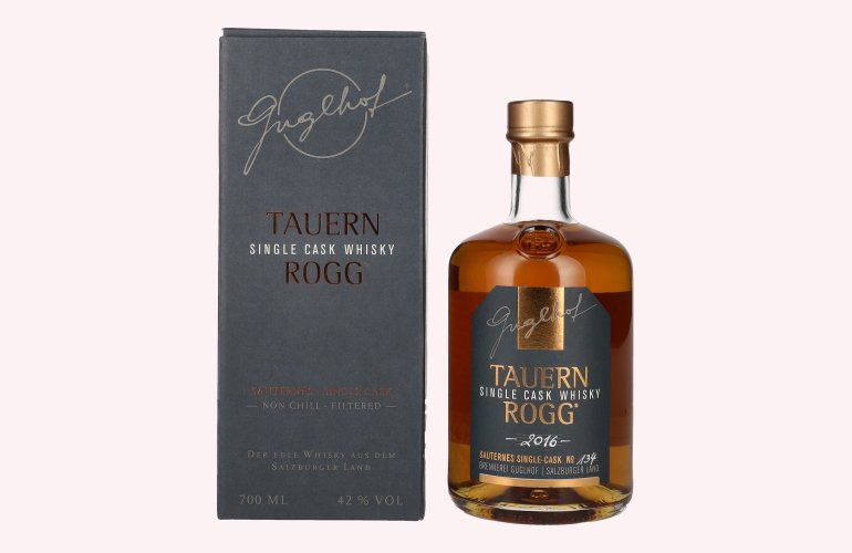 Guglhof TAUERN ROGG Sauternes Single Cask 2016 42% Vol. 0,7l en boîte cadeau