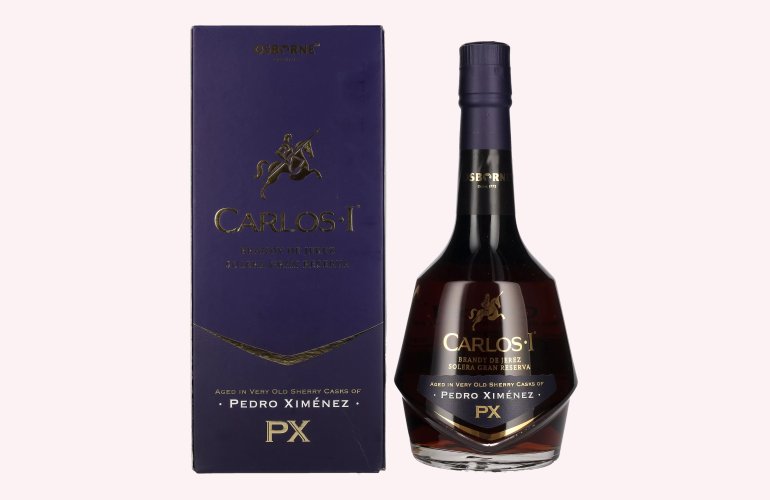 Carlos I Solera Gran Reserva PEDRO XIMÉNEZ Brandy de Jerez 40,3% Vol. 0,7l en boîte cadeau