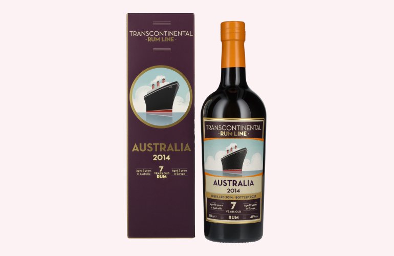 Transcontinental 7 Years Old Rum Line AUSTRALIA 2014 48% Vol. 0,7l en boîte cadeau