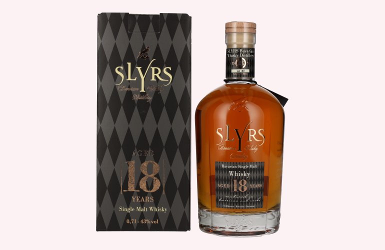 Slyrs 18 Years Old Bavarian Single Malt Whisky 43% Vol. 0,7l en boîte cadeau