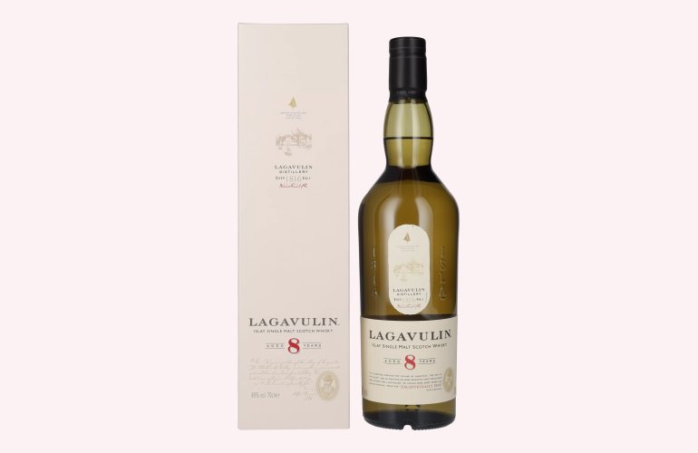 Lagavulin 8 Years Old Single Malt Whisky 48% Vol. 0,7l in geschenkverpakking