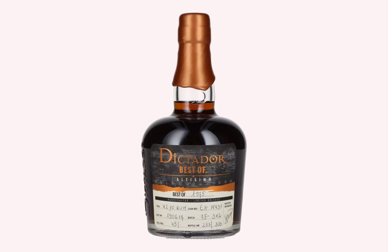 Dictador BEST OF 1975 ALTISIMO Colombian Rum Limited Release 45% Vol. 0,7l