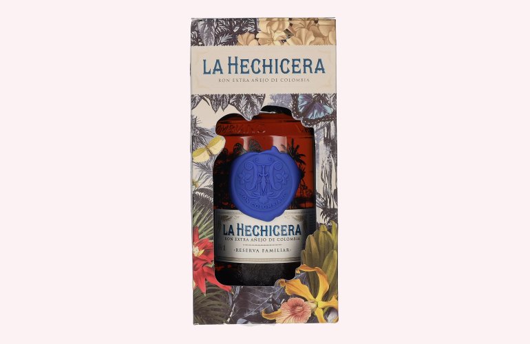 La Hechicera Ron Extra Añejo de Colombia RESERVA FAMILIAR 40% Vol. 0,7l en boîte cadeau