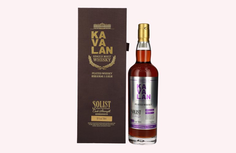 Kavalan SOLIST Peated Whisky Single Cask Strength Austria Edition 50% Vol. 0,7l in Geschenkbox