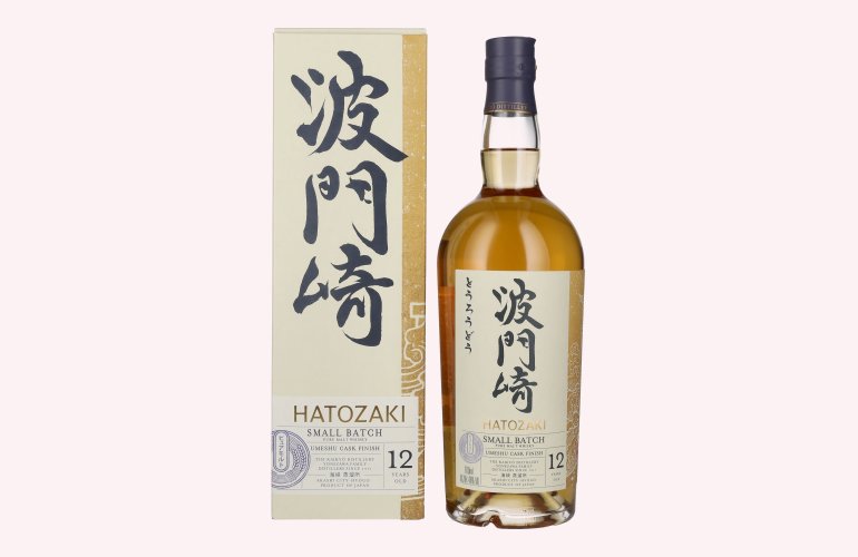 Hatozaki 12 Years Old PURE MALT SMALL BATCH Japanese Whisky 46% Vol. 0,7l in geschenkverpakking