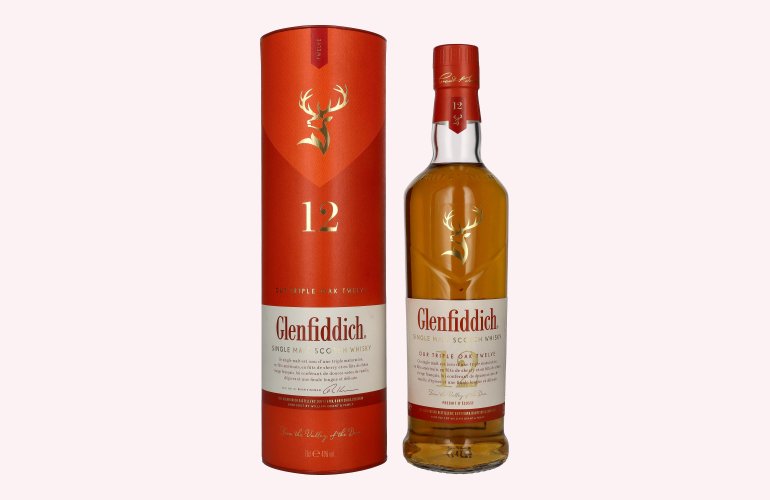 Glenfiddich 12 Years Old Triple Oak Single Malt 40% Vol. 0,7l in geschenkverpakking