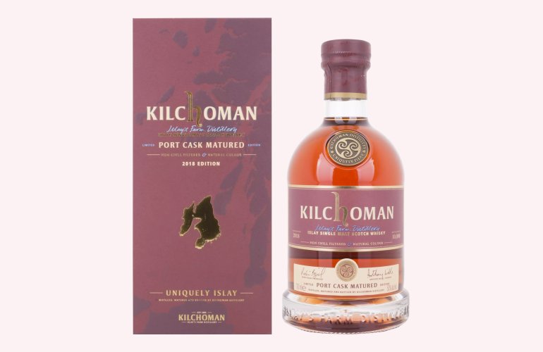 Kilchoman PORT CASK MATURED Limited Edition Single Malt Scotch Whisky 2024 50% Vol. 0,7l in Geschenkbox