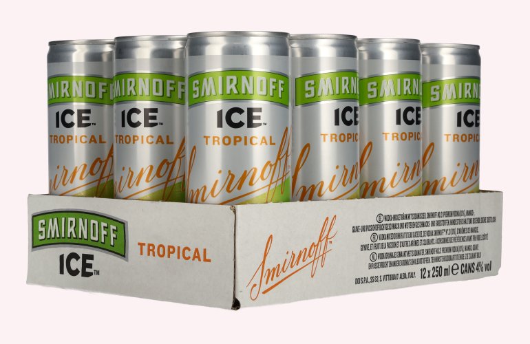 Smirnoff ICE TROPICAL 4% Vol. 12x0,25l Dosen