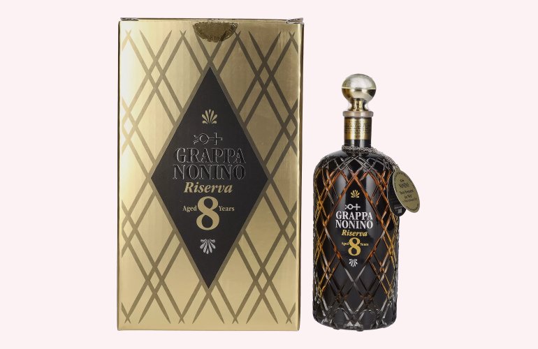 Nonino Grappa Riserva 8 Years Old 43% Vol. 0,7l in geschenkverpakking