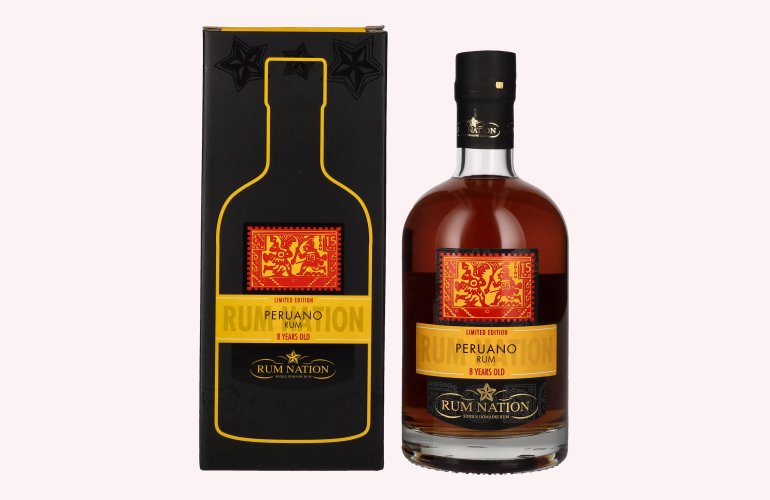 Rum Nation Peruano 8 Years Old Rum Limited Edition 42% Vol. 0,7l en boîte cadeau