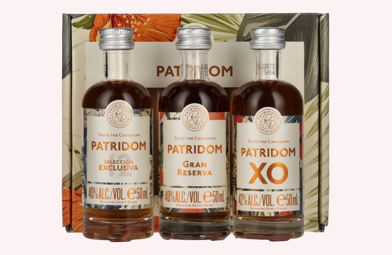 Patridom Taste the Caribbean Set 40,7% Vol. 3x0,05l