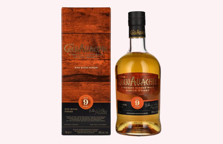 The GlenAllachie 9 Years Old RYE CASK FINISH 48% Vol. 0,7l en boîte cadeau