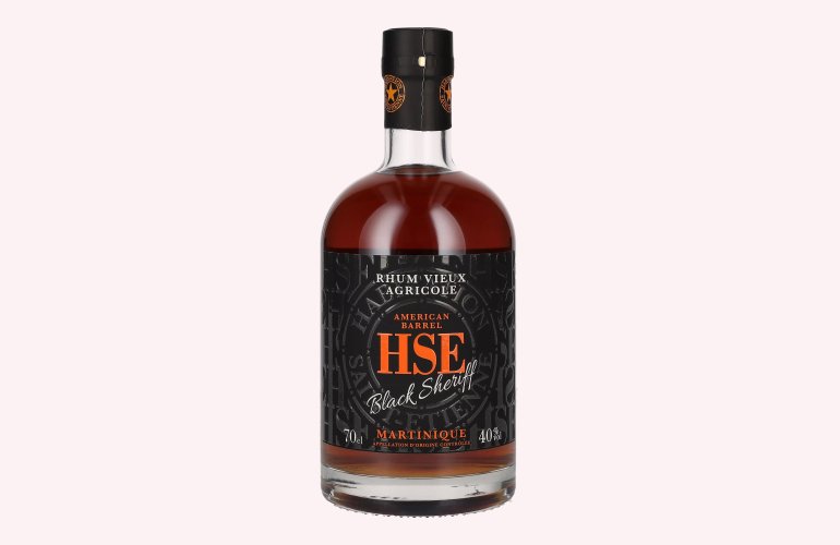 HSE Rhum Vieux Agricole BLACK SHERIFF American Barrel 40% Vol. 0,7l