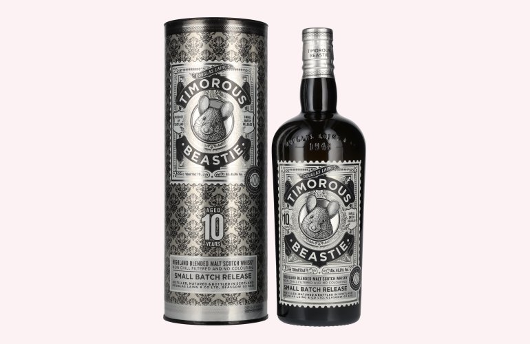 Douglas Laing TIMOROUS BEASTIE 10 Years Old Small Batch Release 46,8% Vol. 0,7l en boîte cadeau