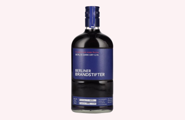 Berliner Brandstifter Berlin DARK Dry Gin Edition 1. 2022 43,3% Vol. 0,7l