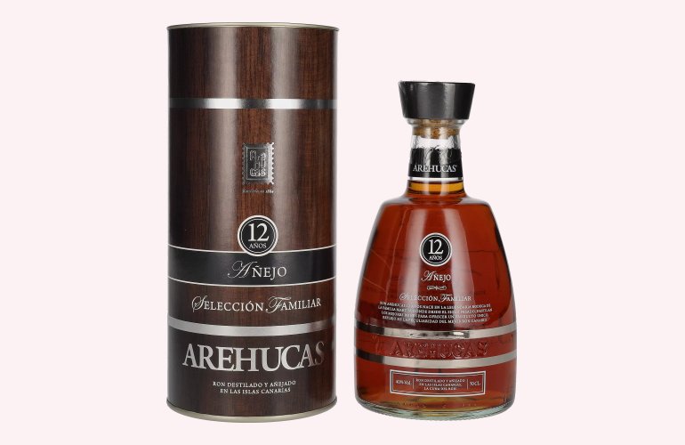 Ron Arehucas 12 Años Añejo Selección Familiar 40% Vol. 0,7l en boîte cadeau