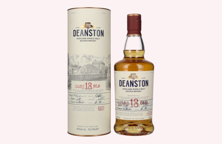 Deanston 18 Years Old Highland Single Malt 46,3% Vol. 0,7l en boîte cadeau