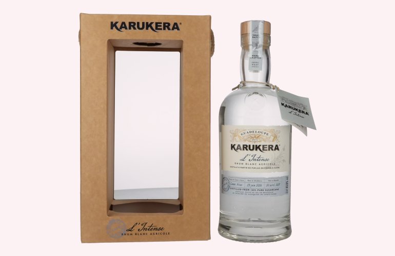 Karukera L'Intense Rhum Blanc Agricole 63,8% Vol. 0,7l in geschenkverpakking