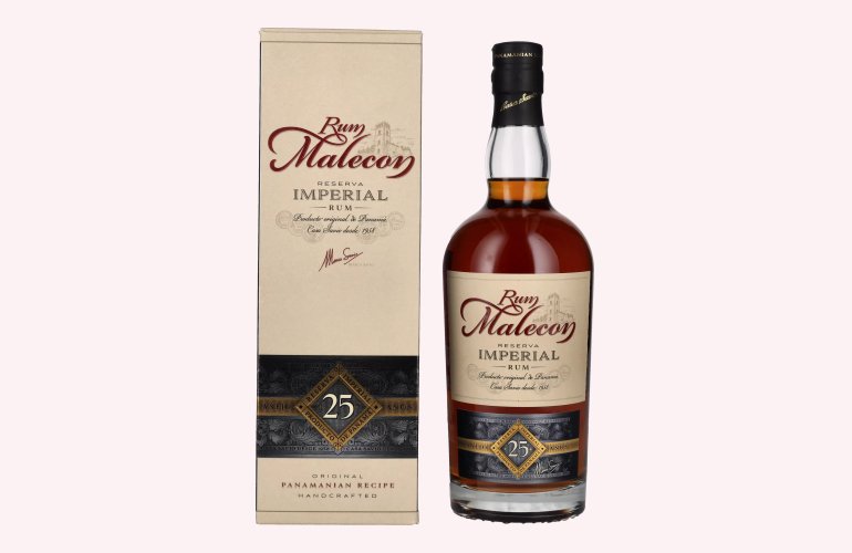 Rum Malecon Añejo 25 Años Reserva Imperial 40% Vol. 0,7l en boîte cadeau